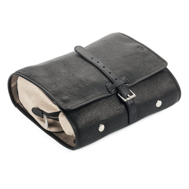 Sonnenleder Borsa da toilette da appendere, Nero