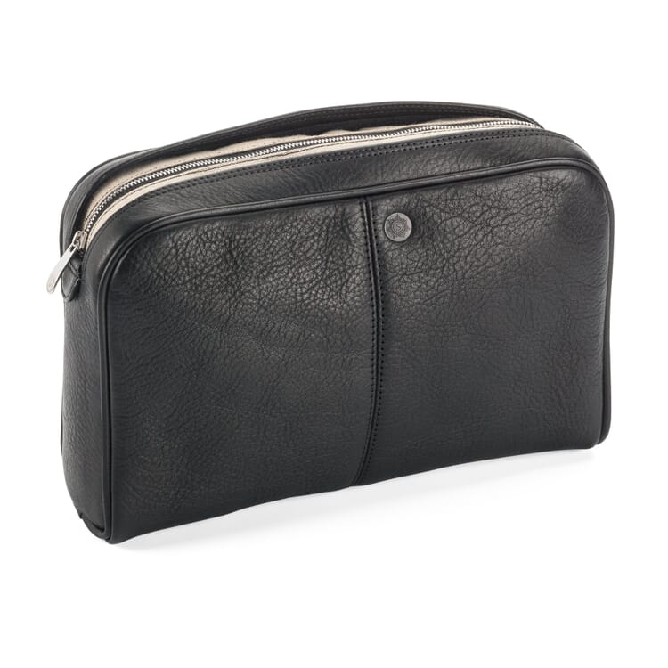 Sonnenleder Borsa da toilette, Nero
