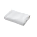 Bath Towel Waffle Fabric Made of Half Linen White