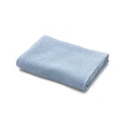 Bath Towel Waffle Fabric Made of Half Linen Blue