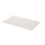 Bath Mat Waffle Fabric Made of Half Linen White