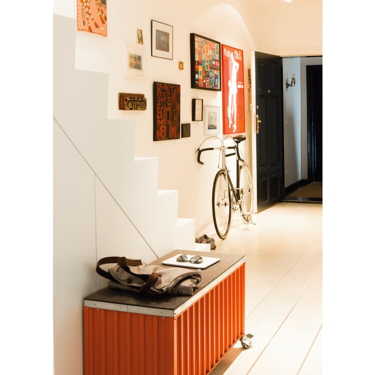 Container DS, RAL2001 Orangé rouge