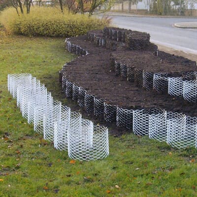 Planting Basket Slope Reinforcement, Garden Edging Ideas On A Slope