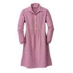 Camicia da notte da donna in flanella Rosso