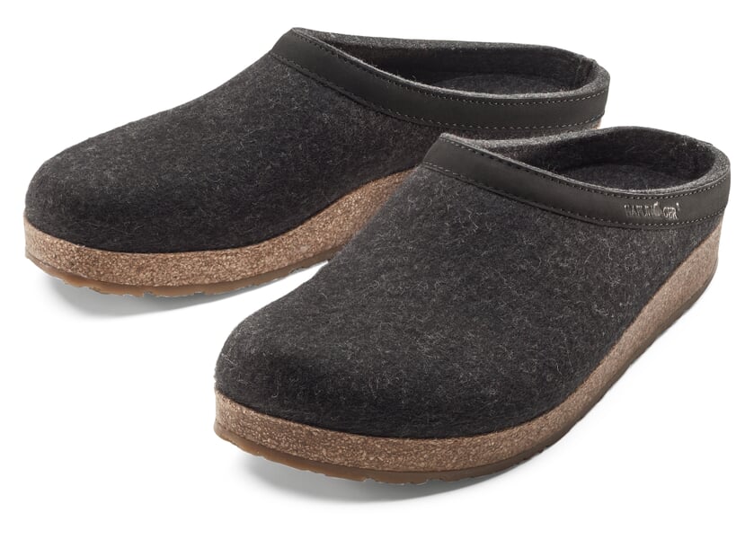 Felt slipper Anthracite