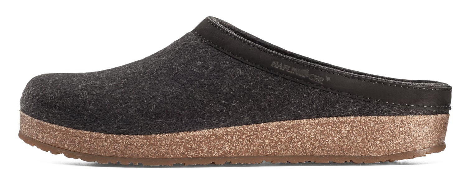 Felt slipper Anthracite
