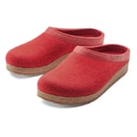 Pantofola in feltro Rosso