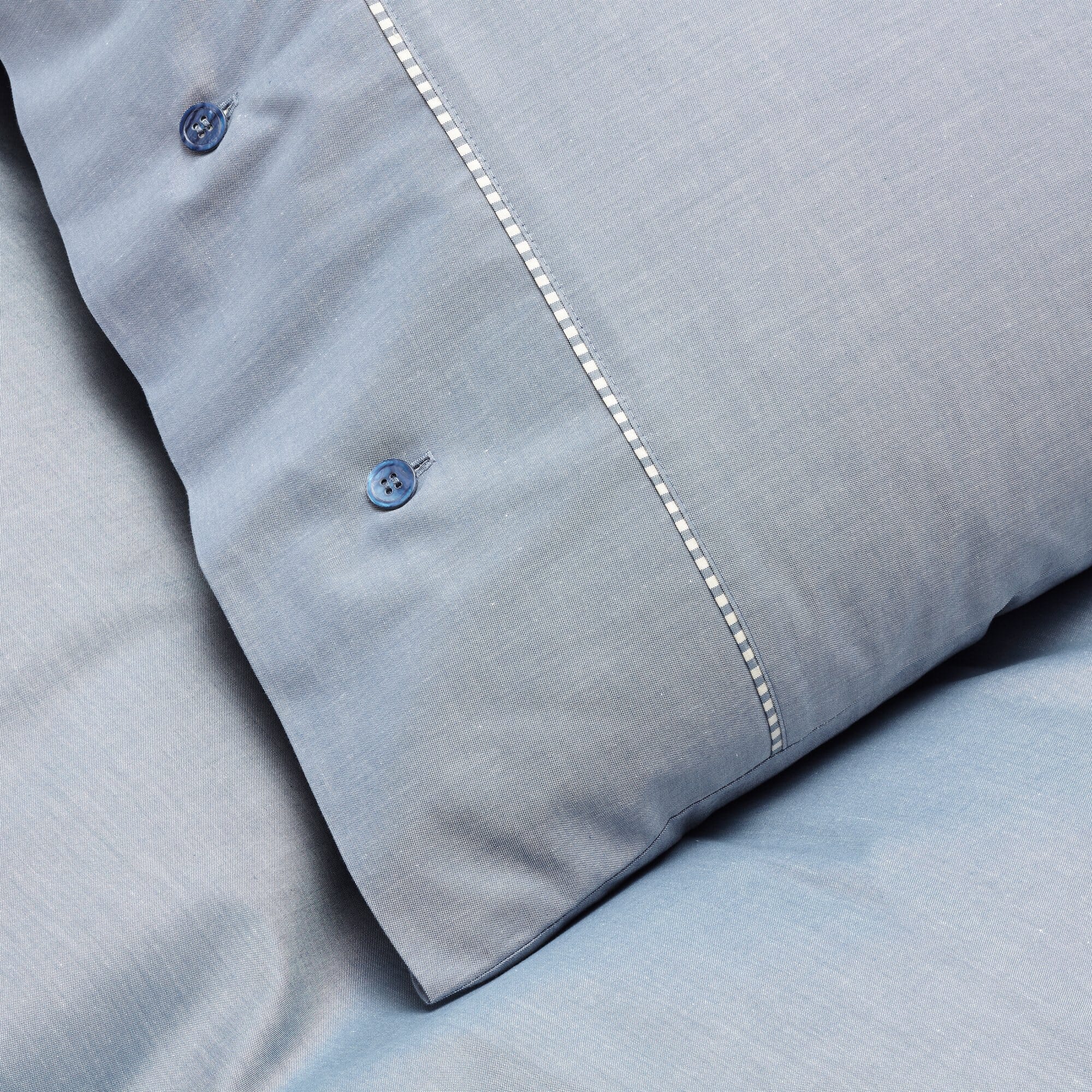 blue chambray duvet cover