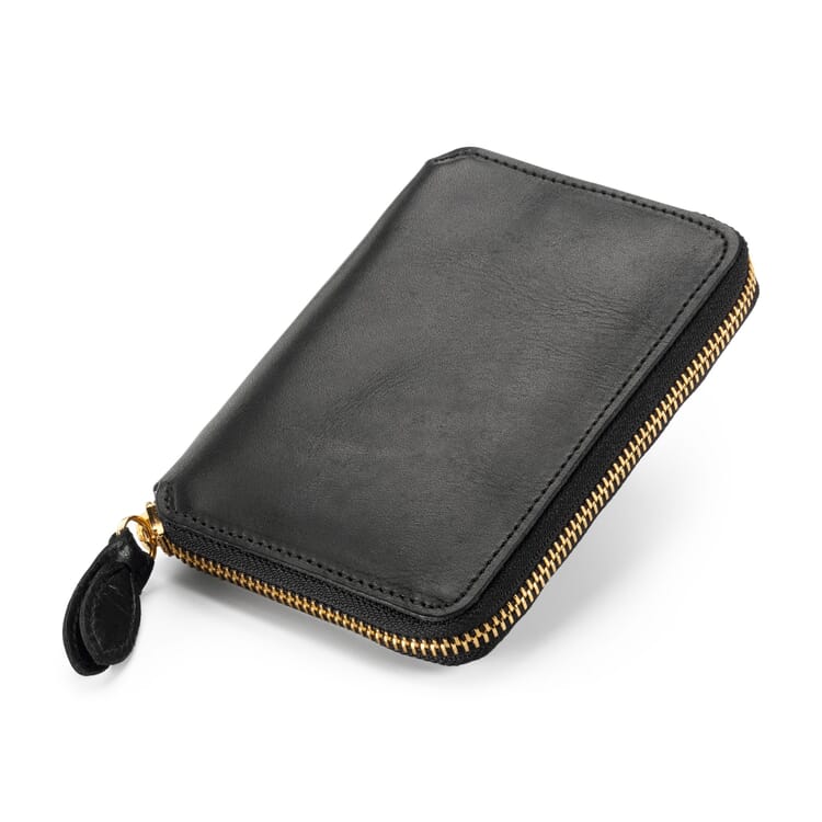 Manufactum wallet with zipper, Black