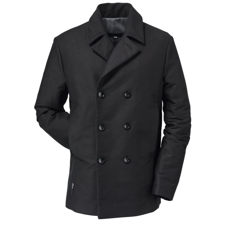 Men jacket English leather, Black