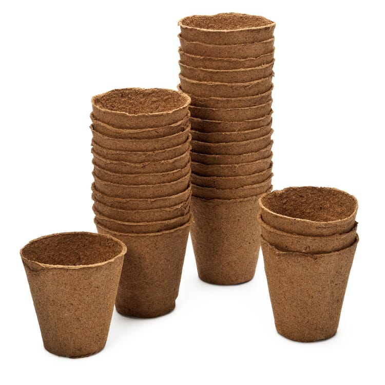 Plantepotter af træfiber