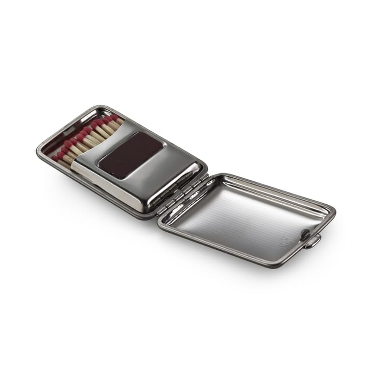 Etui pour allumettes en tôle d'acier