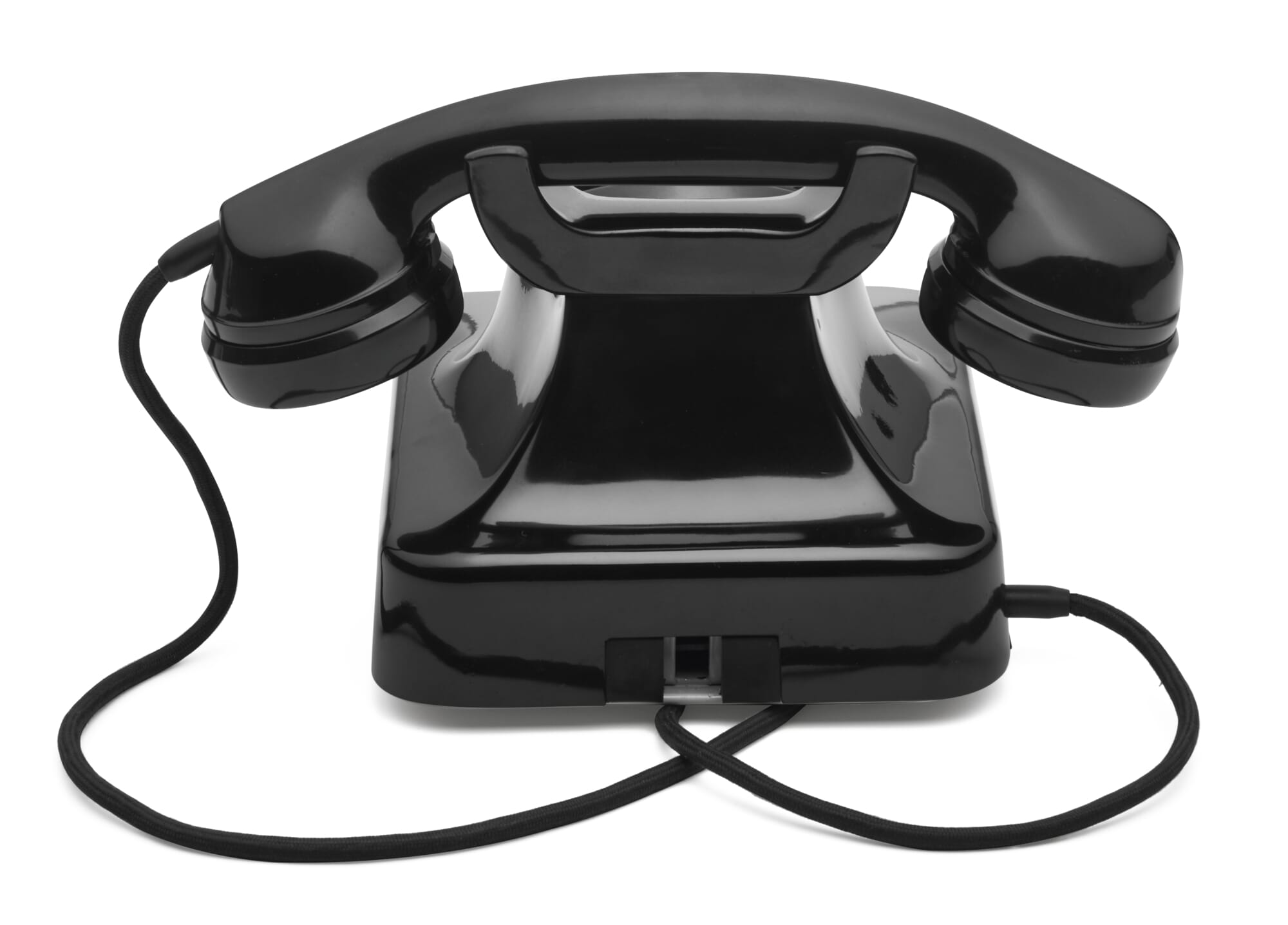1 Stück W48 Bakelit in schwarz Ersatzteil W49 Telefongabel Gabel mit Stange 