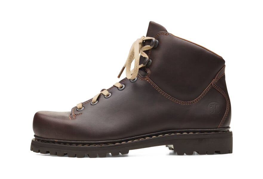 Damen-Schnürschuh Rindleder Dunkelbraun