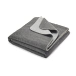Double-faced Pure Wool Blanket Anthracite/Light Gray