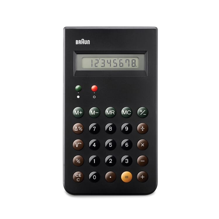 Calculatrice de poche Braun, Noir