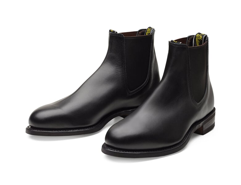 R. M. Williams Chelsea boat men Black