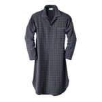 Men nightgown flannel Mixed Gray