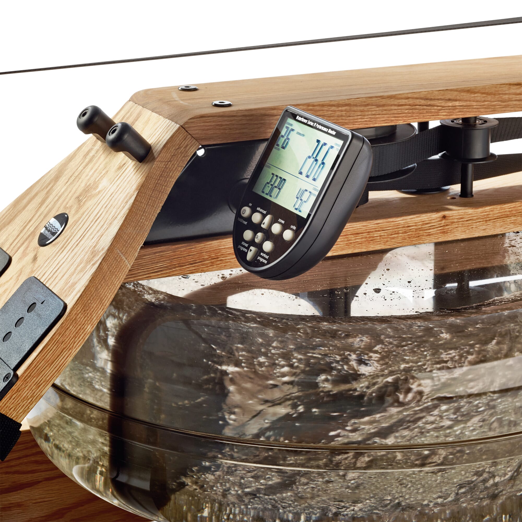 WaterRower Rudergerät Holz mit Monitor, Eichenholz