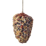 Vogelvoederhuisje met dennenappels