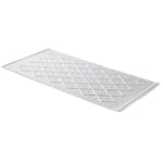 Bath rug diamond pattern 50 × 70 cm White