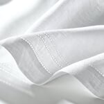 Puur linnen voile schijfgordijn Breedte 120 cm Hoogte 60 cm