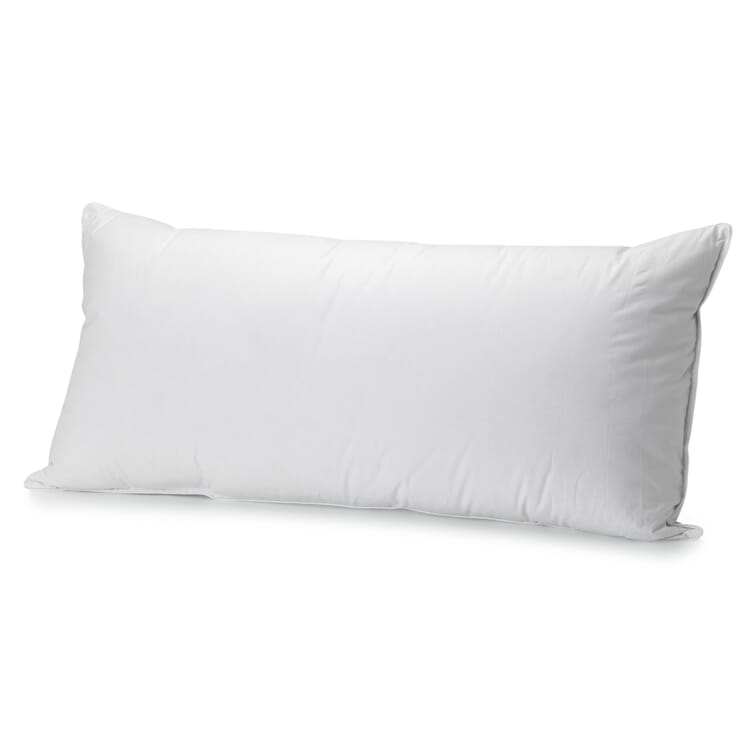 Oreiller à 3 compartiments plumes et duvet d'oie, 40 × 80 cm