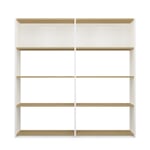 Oak and Beechwood Folding Shelving 2 x 4 shelves