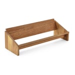 Bogreol med skrivebord i eg