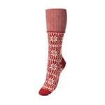 Women’s Knee-Length Socks with Jacquard Pattern
