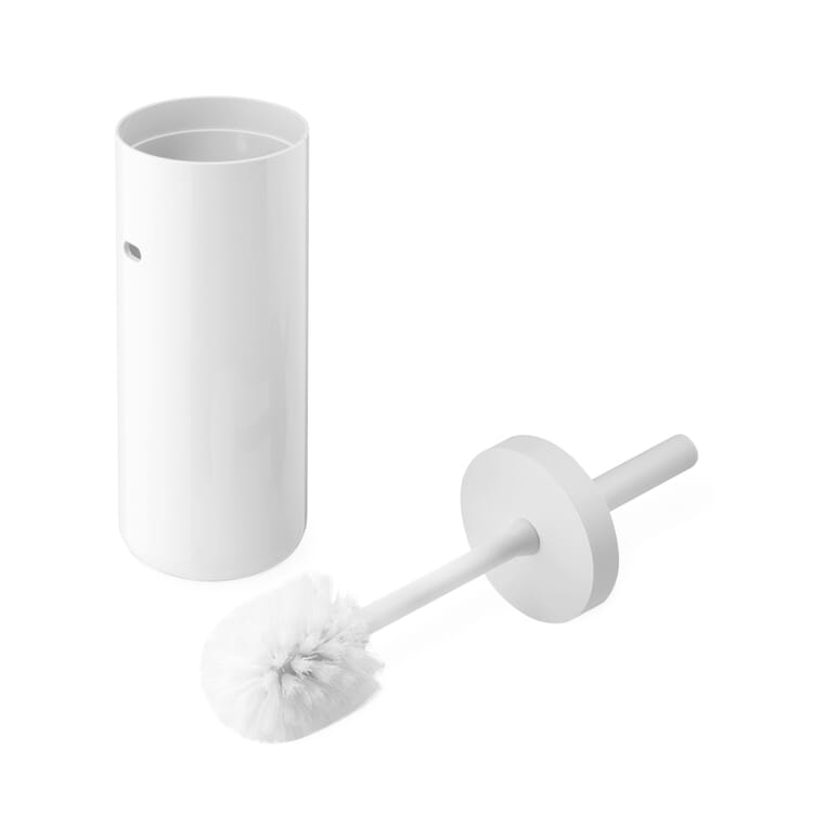 Spazzola per WC Lunar, Bianco / Bianco