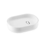 Soap Dish “Lunar” White and White