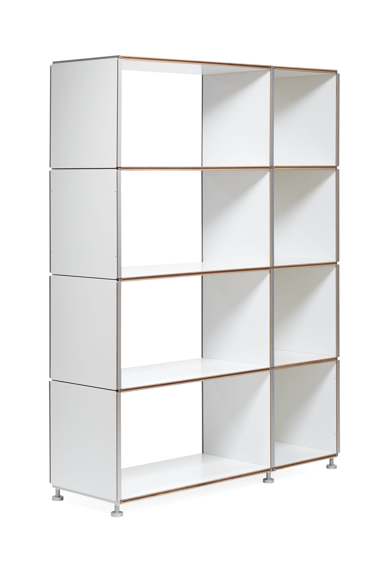Shelving system 1Hoch3 - panel element, Double, White | Manufactum