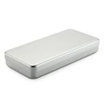 Doos aluminium Flat Zilverkleurig