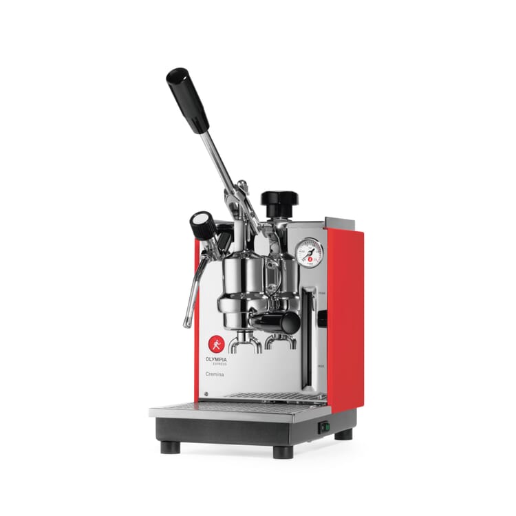 Olympia Cremina Handhebel-Espressomaschine, Rot