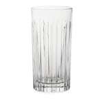 Long drink glass ribbed