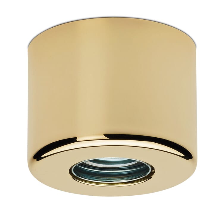 Wall and ceiling lamp stewpot, Brass plated