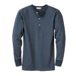 Heren Shirt Jersey Lange Mouw Donkerblauw