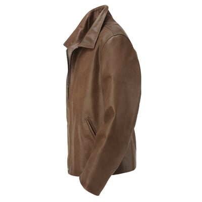 Hack Men S Cow S Leather Jacket Medium Brown Manufactum