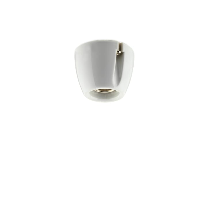 Blank væg- og loftslampe, En, lige