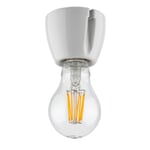 Luce vuota a parete e a soffitto Uno, dritto Bianco