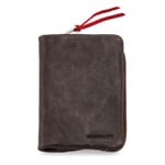 Billetera Supercourse Marrón oscuro / rojo