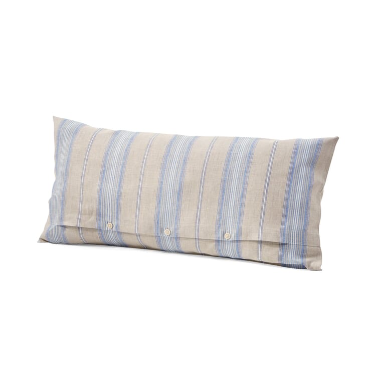 Pillowcase linen striped, Blue stripe