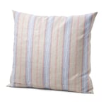 Federa di lino a righe Striscia rosso-blu 78 × 80 cm