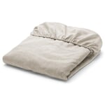 Fitted Sheets Made of Linen Beige 100 × 200 cm