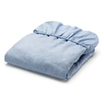 Fitted sheet linen Blue 100 × 200 cm