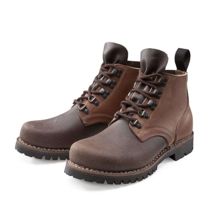 Russia Leather Work Boots, Brown