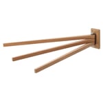 Towel rack oak wood three parts