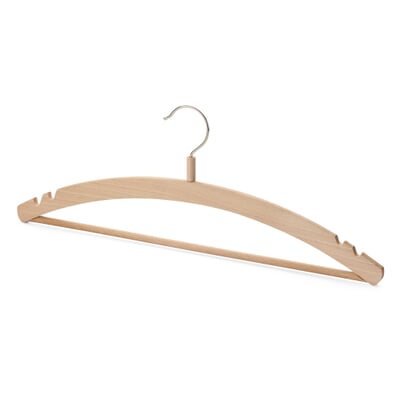 3 Clothes Hangers With A Wooden Bar, Arched Wooden Hangers Target