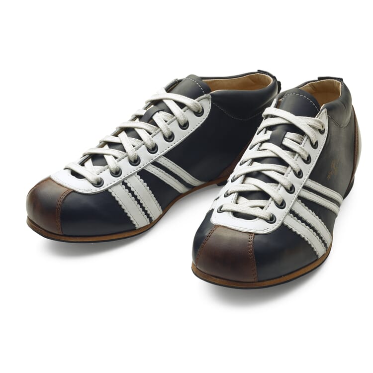Zeha Leather Sport Shoe, Dark Blue